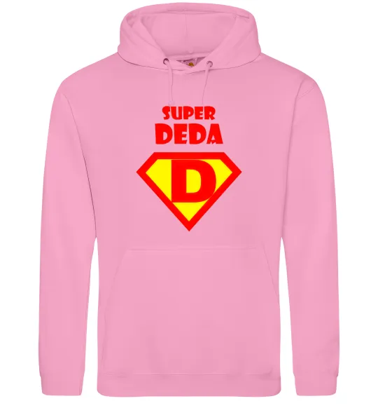 Мужская толстовка (худи) SUPER DEDA Розовый фото