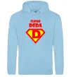 Мужская толстовка (худи) SUPER DEDA Голубой фото