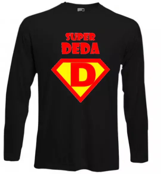 Лонгслив SUPER DEDA Черный фото