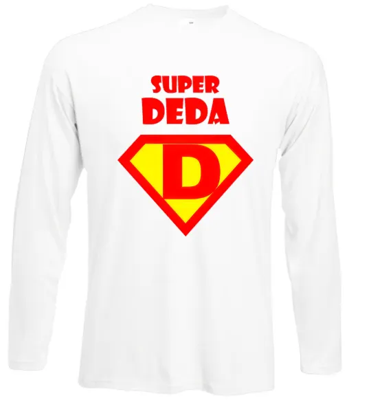 Лонгслив SUPER DEDA Белый фото