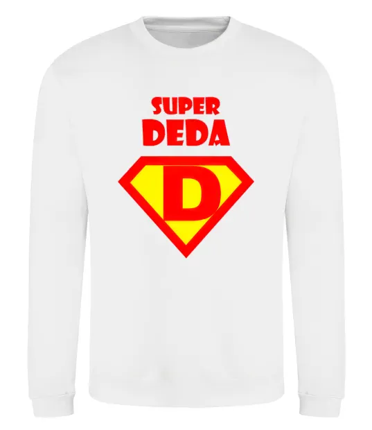 Свитшот SUPER DEDA Белый фото