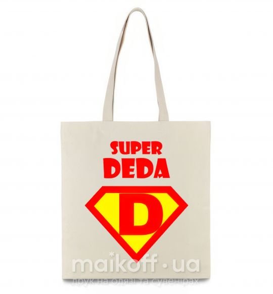 Эко-сумка SUPER DEDA Бежевый фото