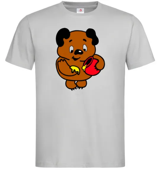 Чоловіча футболка Вінні-Пух Сірий фото