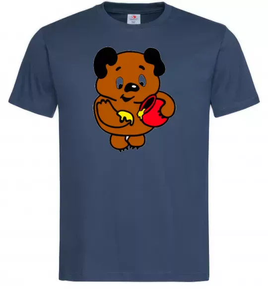Чоловіча футболка Вінні-Пух Темно-синій фото