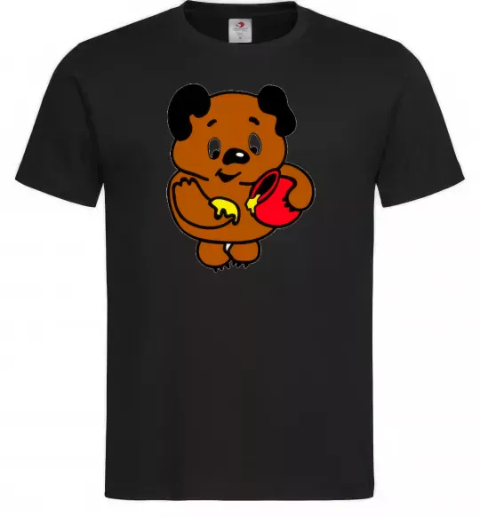 Чоловіча футболка Вінні-Пух Чорний фото