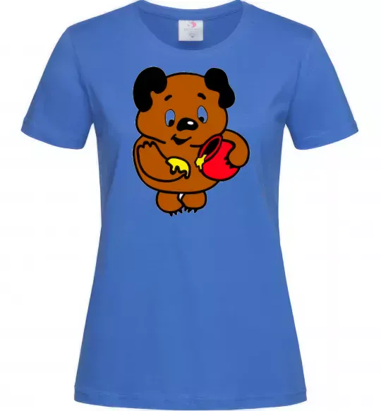 Женская футболка Вінні-Пух Ярко-синий фото