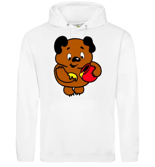 Мужская толстовка (худи) Вінні-Пух Белый фото