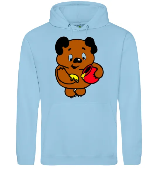 Чоловіча толстовка (худі) Вінні-Пух Блакитний фото