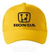 Кепка HONDA неприличный лого Солнечно желтый фото