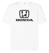Футболка Оверсайз HONDA неприличный лого Белый Футболка Оверсайз HONDA неприличный лого Белый фото