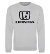 Світшот HONDA неприличный лого Сірий меланж фото