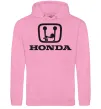 Чоловіча толстовка (худі) HONDA неприличный лого Рожевий фото