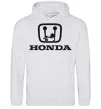 Мужская толстовка (худи) HONDA неприличный лого Серый меланж Мужская толстовка (худи) HONDA неприличный лого Серый меланж фото