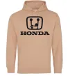 Мужская толстовка (худи) HONDA неприличный лого Песочный Мужская толстовка (худи) HONDA неприличный лого Песочный фото