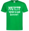 Мужская футболка Магістр чорної та білої бухгалтерії Зеленый Мужская футболка Магістр чорної та білої бухгалтерії Зеленый фото