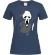 Женская футболка ПАНДА з фільму крик Темно-синий фото