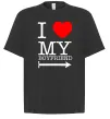 Футболка Оверсайз I LOVE MY BOYFRIEND Чорний фото