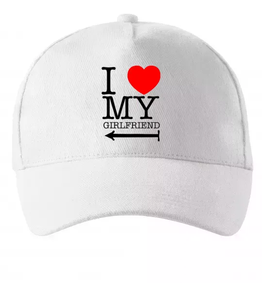 Кепка I LOVE MY GIRLFRIEND Белый фото
