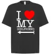 Футболка Оверсайз I LOVE MY GIRLFRIEND Черный фото