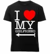 Мужская премиум футболка I LOVE MY GIRLFRIEND Черный фото