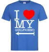 Чоловіча футболка I LOVE MY GIRLFRIEND Яскраво-синій фото