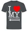Чоловіча футболка I LOVE MY GIRLFRIEND Графіт фото