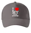 Кепка I love my wife Серый фото