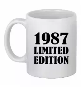 Чашка керамическая Birthday king Белый фото