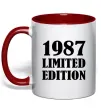 Чашка с цветной ручкой 19ХХ LIMITED EDITION Красный фото
