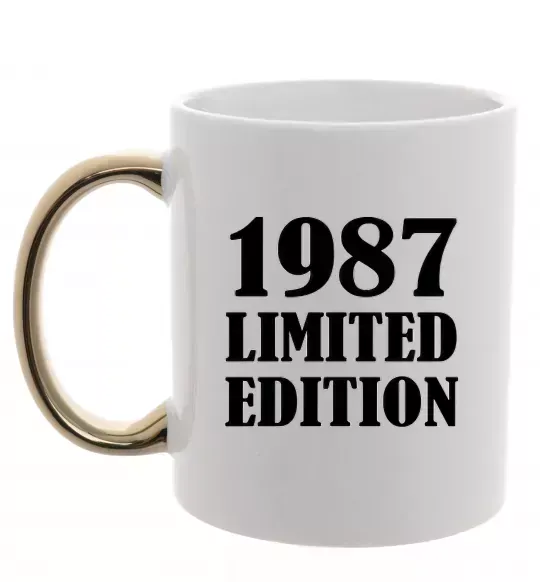 Чашка с цветной ручкой 19ХХ LIMITED EDITION Золото фото