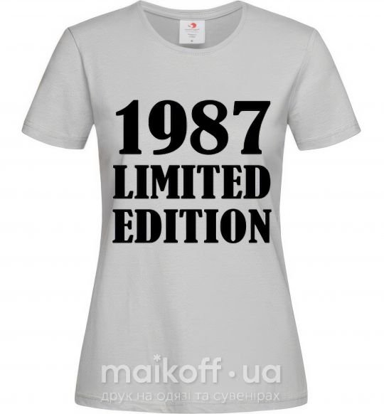 Женская футболка 19ХХ LIMITED EDITION Серый фото