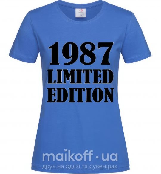 Жіноча футболка 19ХХ LIMITED EDITION Яскраво-синій фото