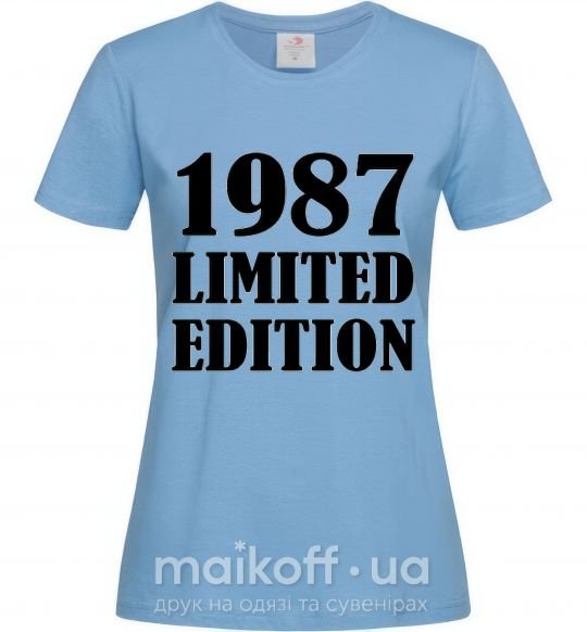 Жіноча футболка 19ХХ LIMITED EDITION Блакитний фото