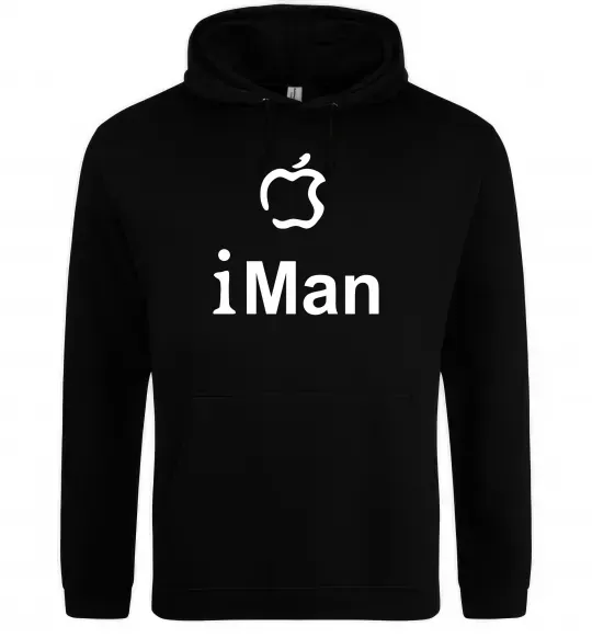 Мужская толстовка (худи) iMAN Черный фото