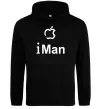 Мужская толстовка (худи) iMAN Черный Мужская толстовка (худи) iMAN Черный фото