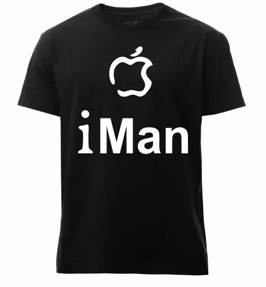 Мужская премиум футболка iMAN Черный фото