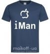 Чоловіча футболка iMAN Темно-синій фото