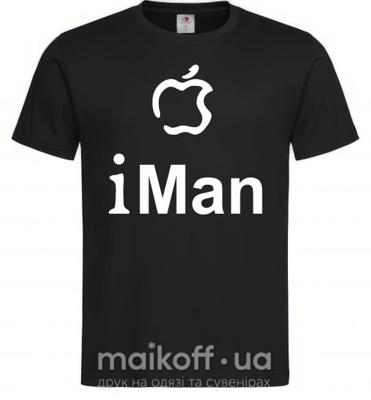 Чоловіча футболка iMAN Чорний фото