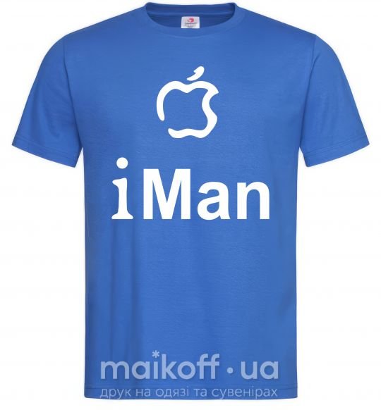 Мужская футболка iMAN Ярко-синий фото
