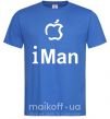 Чоловіча футболка iMAN Яскраво-синій фото