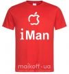 Чоловіча футболка iMAN Червоний фото