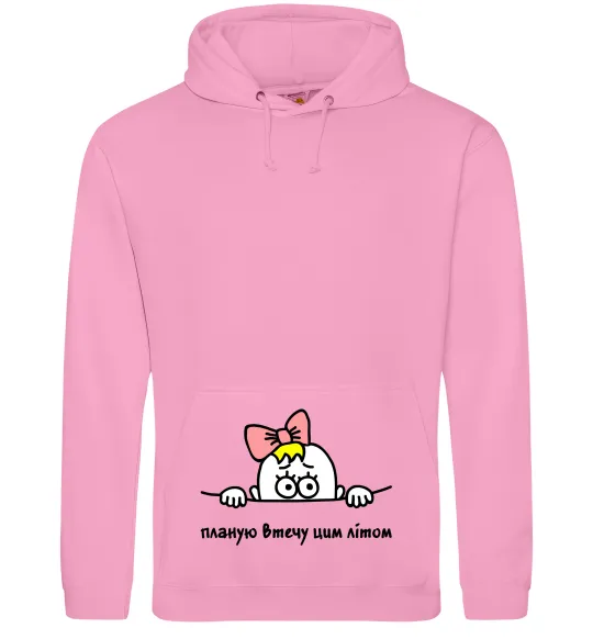 Жіноча толстовка (худі) Планую втечу Рожевий фото