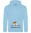 Жіноча толстовка (худі) Планую втечу Блакитний фото