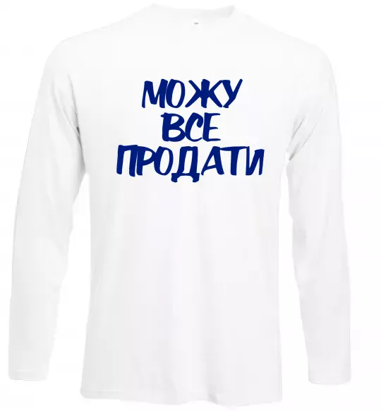 Лонгслів Можу все продати Білий фото