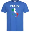 Мужская футболка ITALY Ярко-синий фото