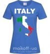 Женская футболка ITALY Ярко-синий фото