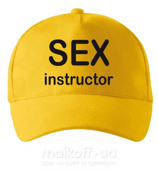 Кепка SEX INSTRUCTOR Сонячно жовтий фото