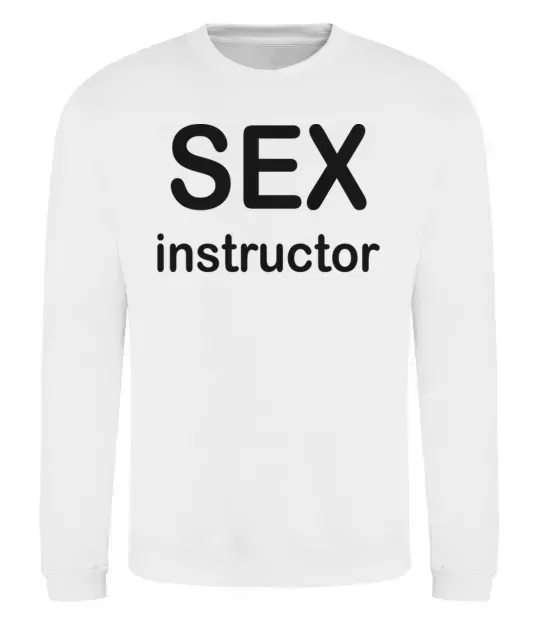 Свитшот SEX INSTRUCTOR Белый фото
