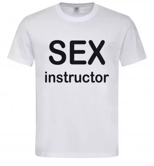 Мужская футболка SEX INSTRUCTOR Белый фото