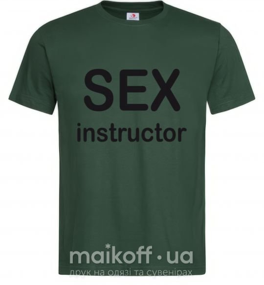Чоловіча футболка SEX INSTRUCTOR Темно-зелений фото